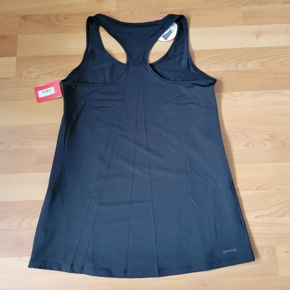 Spanx Transformation Black Side Zipper Racerback Tank Top Size M NWT - Picture 8 of 13